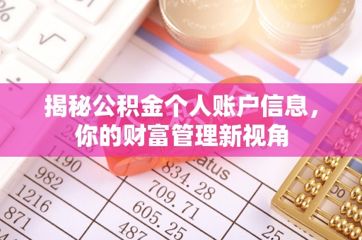 天镇揭秘公积金个人账户信息，你的财富管理新视角